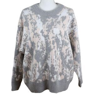 NWT FRNCH Paris Pink/Gray Camo Oversized Mock‎ Neck Sweater – M/L